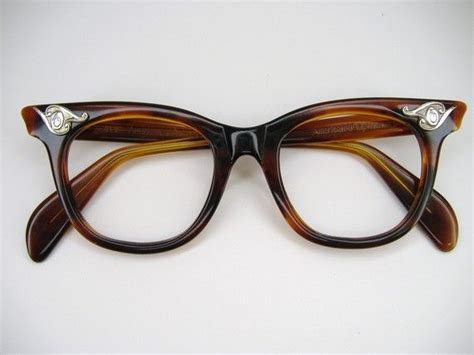 So Fun Heart Glasses Cat Eye Glasses Barrel Hinges Daze Librarian Vintage 1950s Horns
