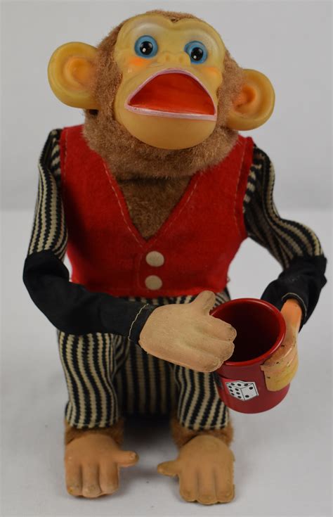 Lot Detail Lot Of 2 Vintage Battery Operated Toy Monkeys