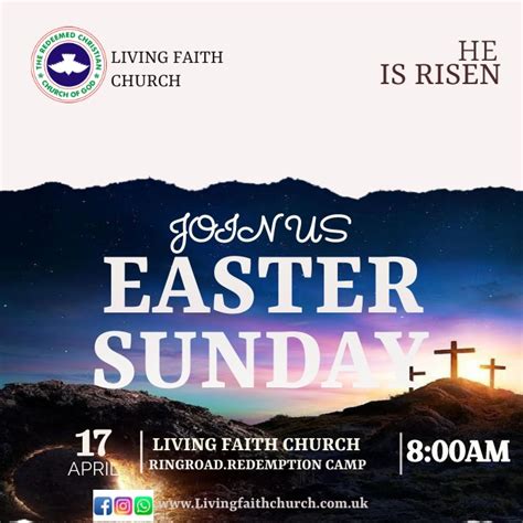 Easter Sunday Flyer Template Postermywall
