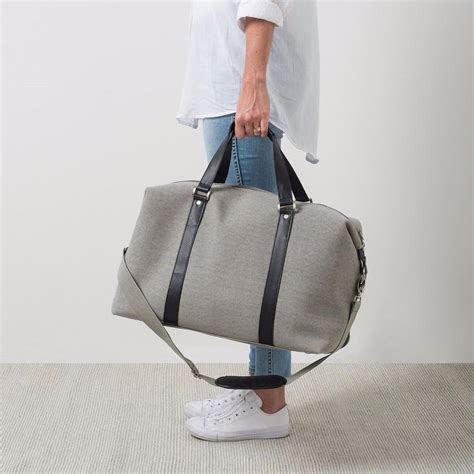 Canvas Weekender Bag | Grey | Citta Design | Shop Online - PAPER PLANE