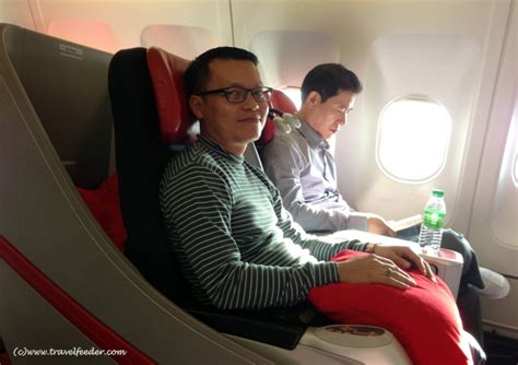 The premium flatbed airasia x cabin when we stepped onboard. My Airasia X Premium Flatbed seat experience