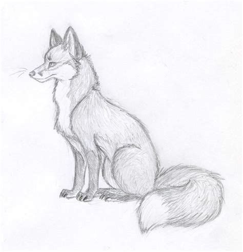 Fox Drawing Easy Fox Drawing Sketches Fox Sketch Pencil Art Drawings