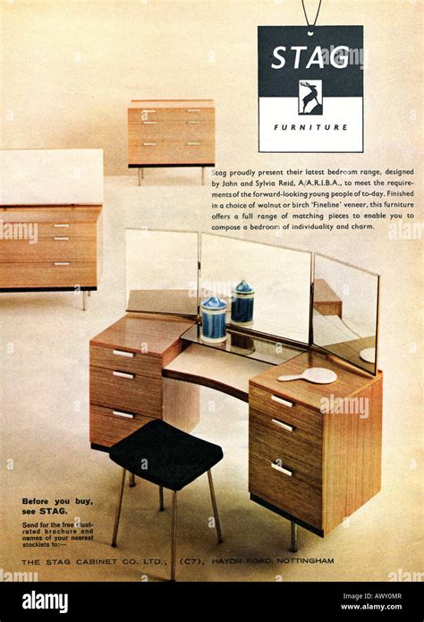 1961 Magazine Advertisement For Stag Furniture For Editorial Use Only
