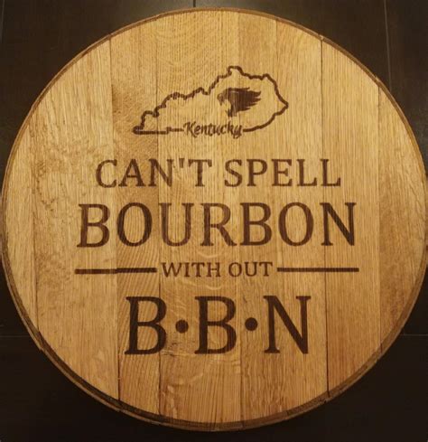 Custom Engraved Bourbon Barrel Heads