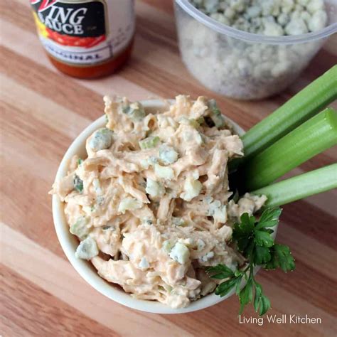 Easy Buffalo Chicken Salad Recipe With NO Mayo Recipe Healthy