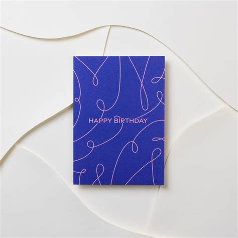 Happy Birthday Squiggles Card The Design Palette