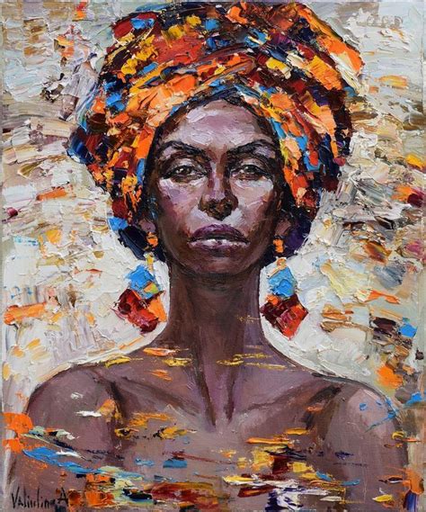 Commission For Nakia African Woman Framed 2017 Oil Painting By
