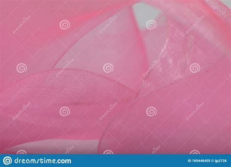 Pink Satin Ribbon Texture For Background Wallpaper Stock Image