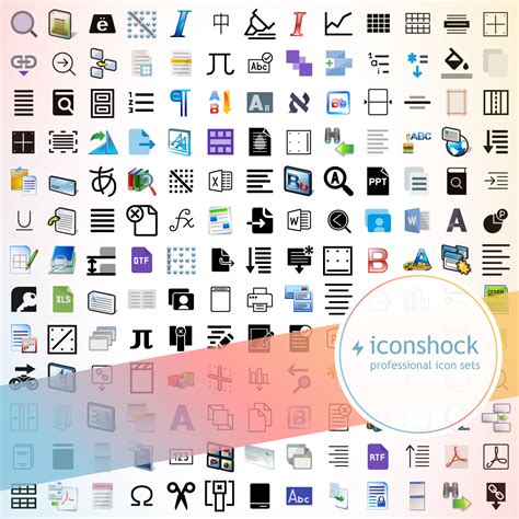 Text Icons - Iconshock