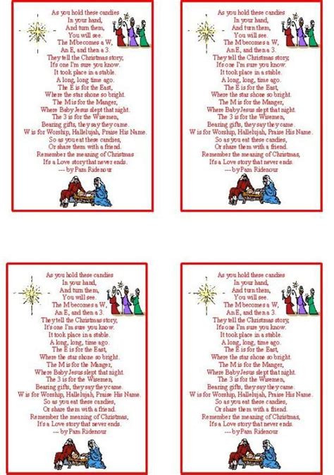 All you have to do is click the link above and then print off the story. m and m christmas story printable neighbour outreach gift ...
