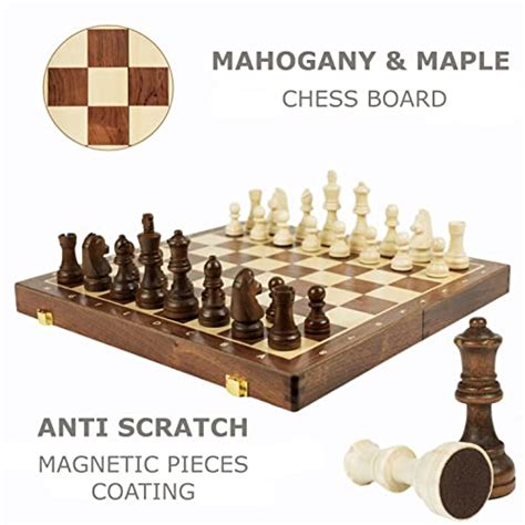 Magnetic Wooden Chess Set For Kids And Adults 15 In Staunton Chess