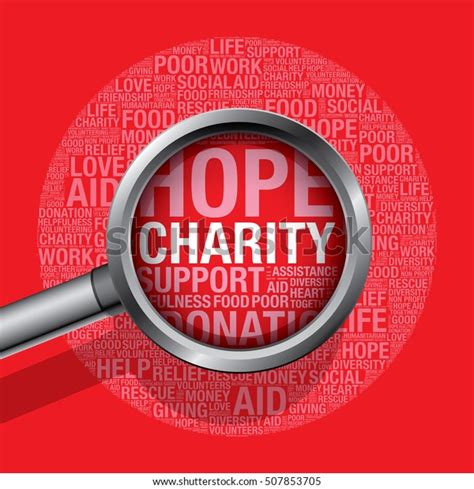 Charity Word Cloud Help Concept Vector Stock Vector Royalty Free
