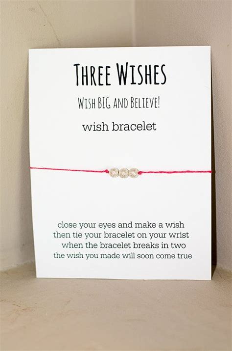 Three Wishes Wish Bracelet Silver Wish Bracelets