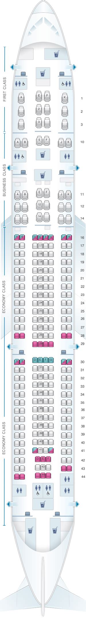 Plan De Cabine Qatar Airways Airbus A Pax Seatmaestro Fr
