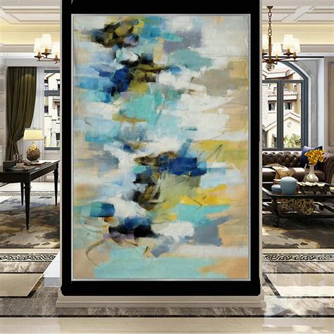Soft Color Abstract Soft Tones Modern Abstract Wall Art Decor Large