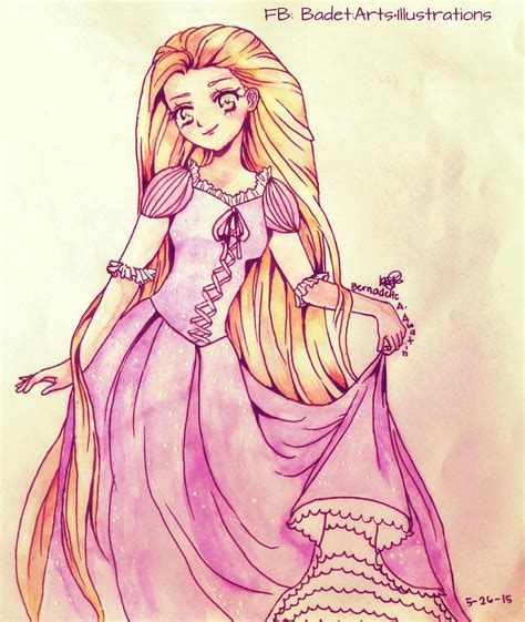 Rapunzel Anime Version By Ellioranthe On Deviantart