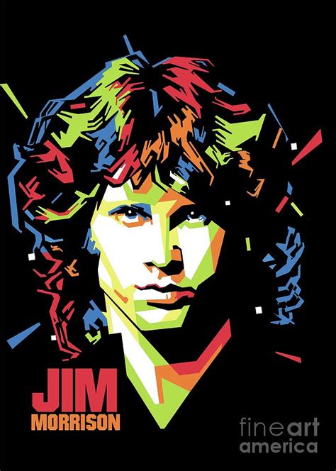 Jim Morrison Popart Digital Art By Gilar Artoholic Fine Art America