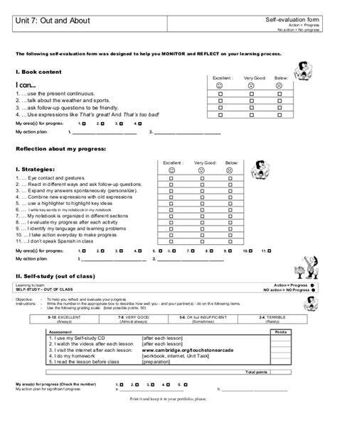 Introducing self evaluation forms will help your team shape their performance appraisal and boost employee engagement as a result. BS2/U.7 - Self- evaluation form