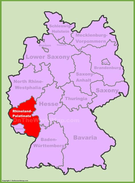 Rheinland Pfalz Map