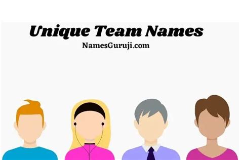 434 Unique Team Name Ideas And Suggestions