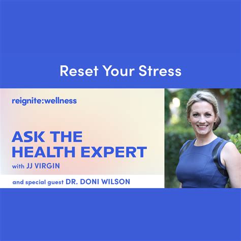 Reset Your Stress Dr Doni Wilson On Ask The Health Expert