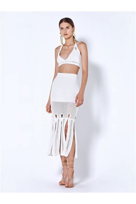Buy Alexis Kiara Skirt White At Off Editorialist