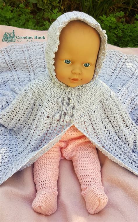 Crochet Pattern Babys Hooded Carrying Cape Vintage Etsy