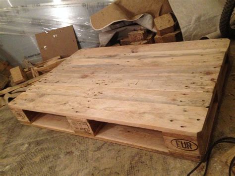 The standard euro pallet was too large for our living room, so we kept the length of the table firm and shortened the width. Pallet table: Coffee/Couch table from euro pallets DIY ...