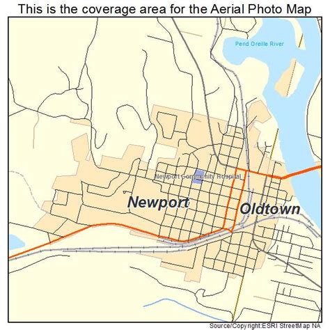 Aerial Photography Map Of Newport Wa Washington