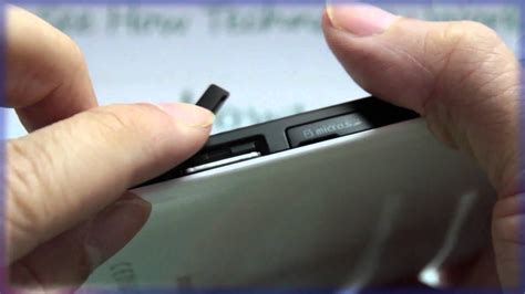 Samsung Galaxy Tab Inserting The Sim Card Youtube