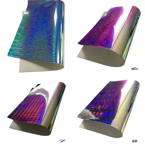 Reflective Holographic Metallic Pu Leather Vinyl A4 Sheets Etsy