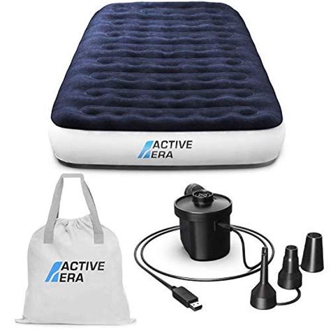 Active Era Luxury Camping Air Bed With Usb Rechargeable Pump Single Size Inflatable Air