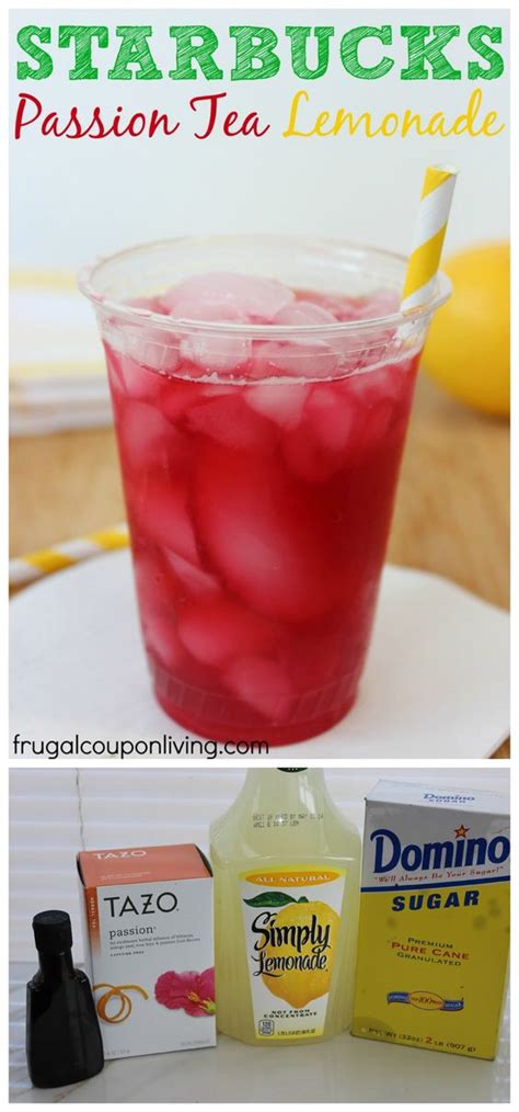 Copycat Starbucks Passion Tea Lemonade Recipe Refreshing