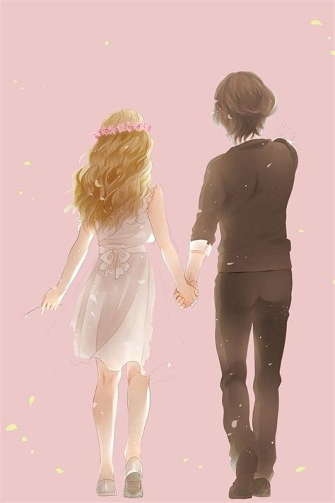 Anime Couple Holding Hands And Walking Hd Wallpaper Gallery