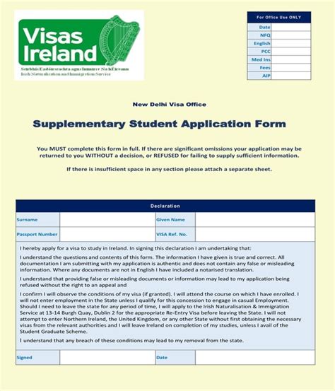 Free 18 Student Application Forms In Pdf Ms Word Excel