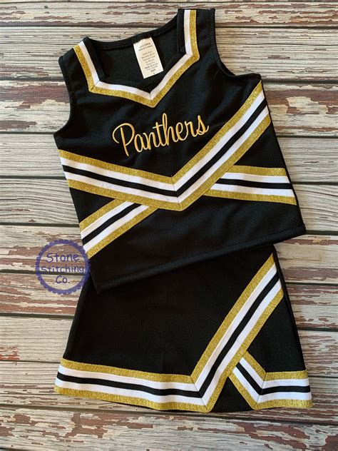 gold and black cheer uniform customized cheerleading uniform etsy