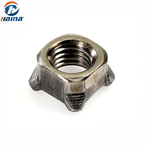 Din928 M6 M24 Stainless Steel 304 316 Square Weld Nut China Weld Nuts