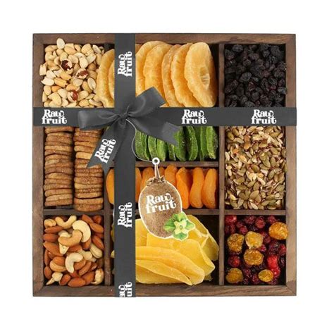 Hyperfoods Rawfruit Jumbo Dry Fruit T Pack Dark Wood T Box 10