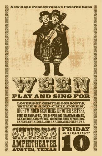 Ween Concert Poster By Jaime Cervantes Sold Out Concert Posters