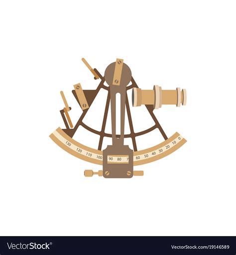 old ship sextant royalty free vector image vectorstock