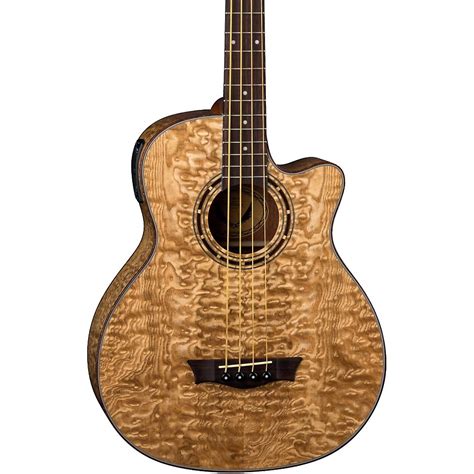 Dean Exotica Quilted Ash Acoustic-Electric Bass Guitar ...