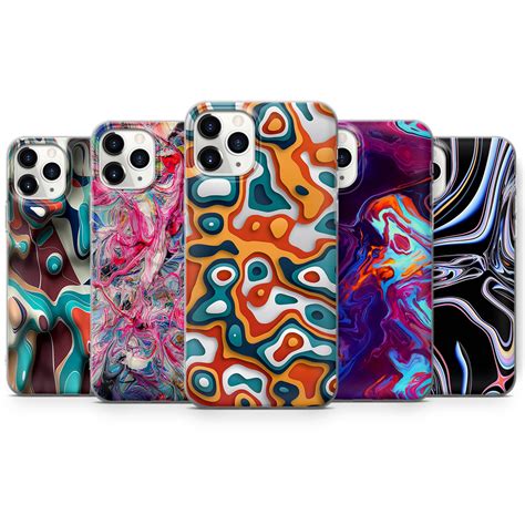 Abstract 3d Painting Phone Case Dimension Cover For Iphone 13 Etsy Uk