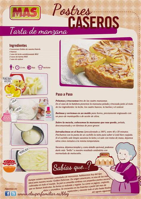 .recetas de cocina, ahora puedes reunir tus mejores recetas de cocina e imprimirlas con todos estos folios de recetas de cocina para imprimir. Receta tarta de manzana | Postres caseros, Recetas deliciosas