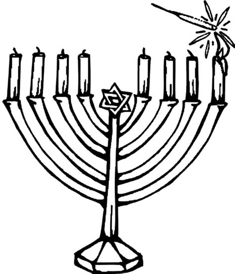 Kinara coloring page kinara printable coloring page, free to download and print. Hanukkah Candles Kinara Coloring Pages : Kids Play Color ...