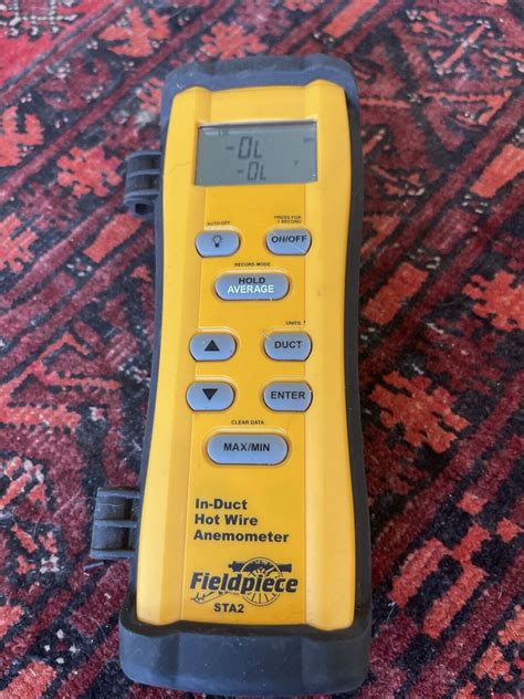 Fieldpiece Sta2 In Duct Hot Wire Anemometer Calculating Cfm Unit Only