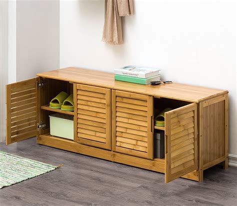 And strong tapered legs ensure good stability to withstand up to 330 pounds without wobbling. ตู้ใส่ร้องเท้า Bamboo Bench Shoes Storage | Me Shopping