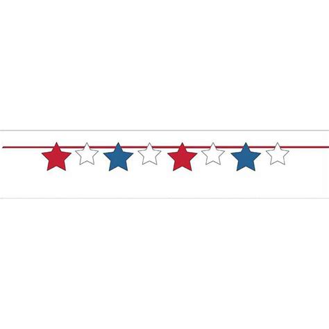 Patriotic Red White And Blue Stars Banner