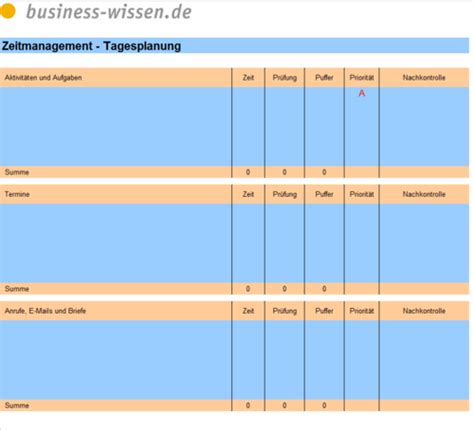 Maybe you would like to learn more about one of these? Tagesplanung nach der ALPEN-Methode - Excel-Tabelle ...
