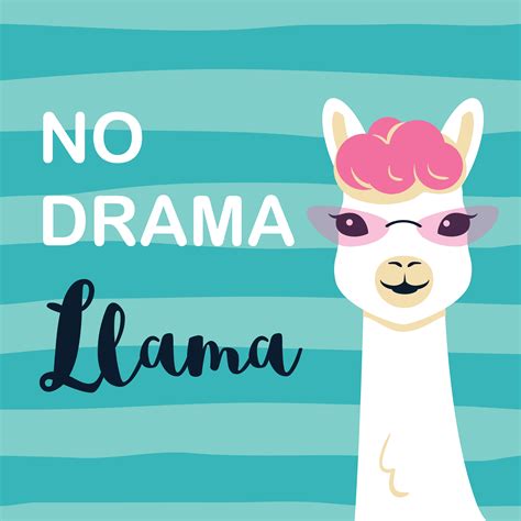 No Drama Llama Svg Sticker No Drama Llama Redbubble