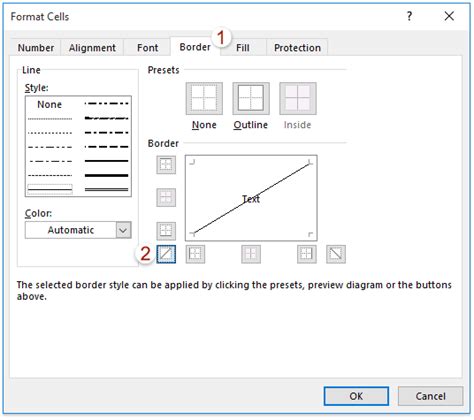 How To Split A Cell Diagonally In Excel